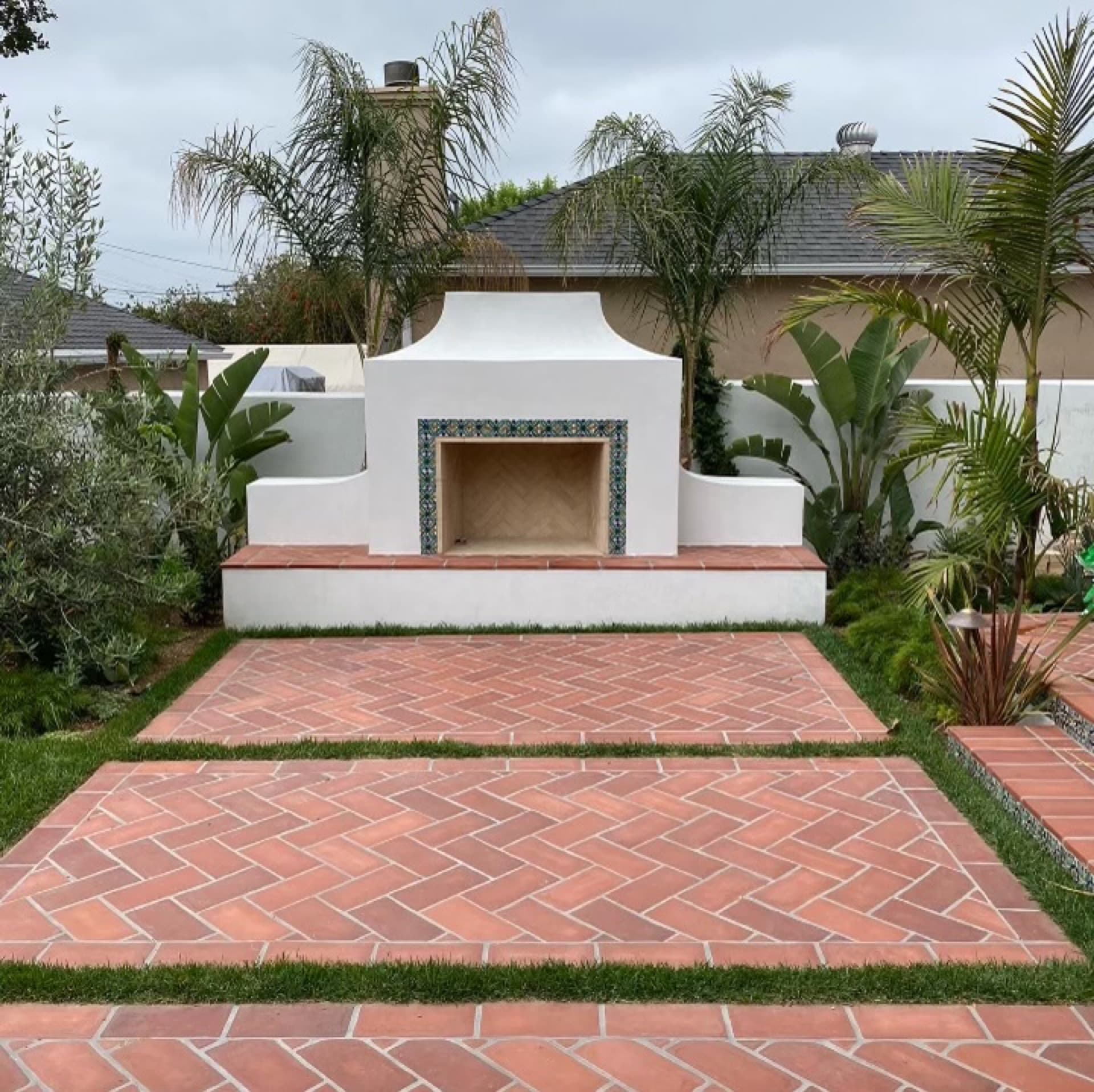 Talavera Outdoor Fireplace